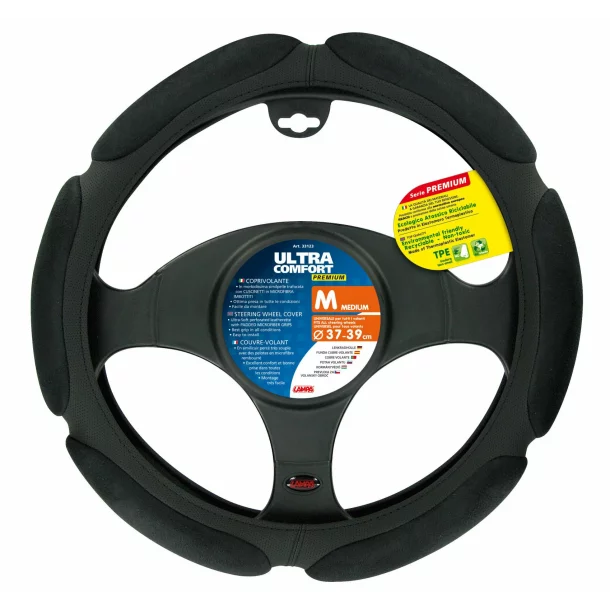 Ultra-Comfort, TPE steering wheel cover - M - Ø 37/39 cm