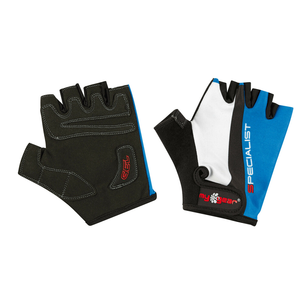 Specialist Easy, bike gloves - L - White/Blue thumb