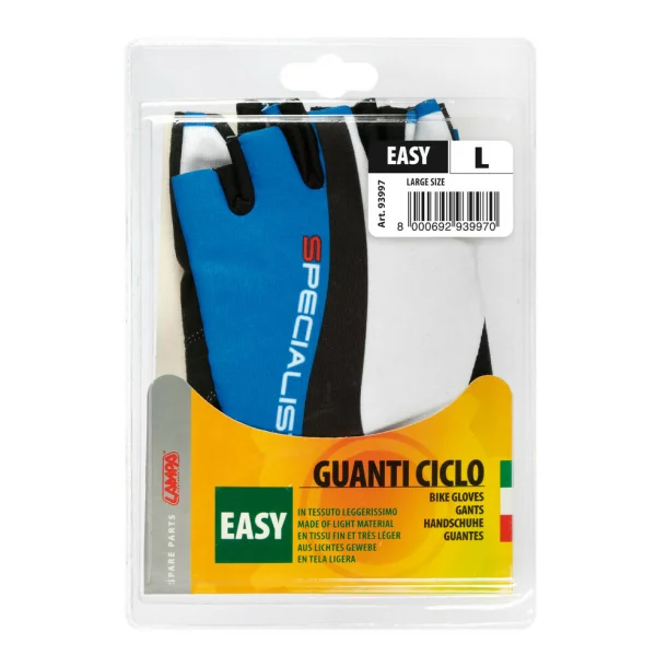 Specialist Easy, bike gloves - L - White/Blue