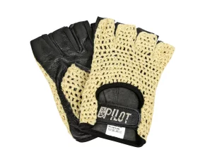 Manusi de conducere jumatate deget Pilot-1 - L - Negru