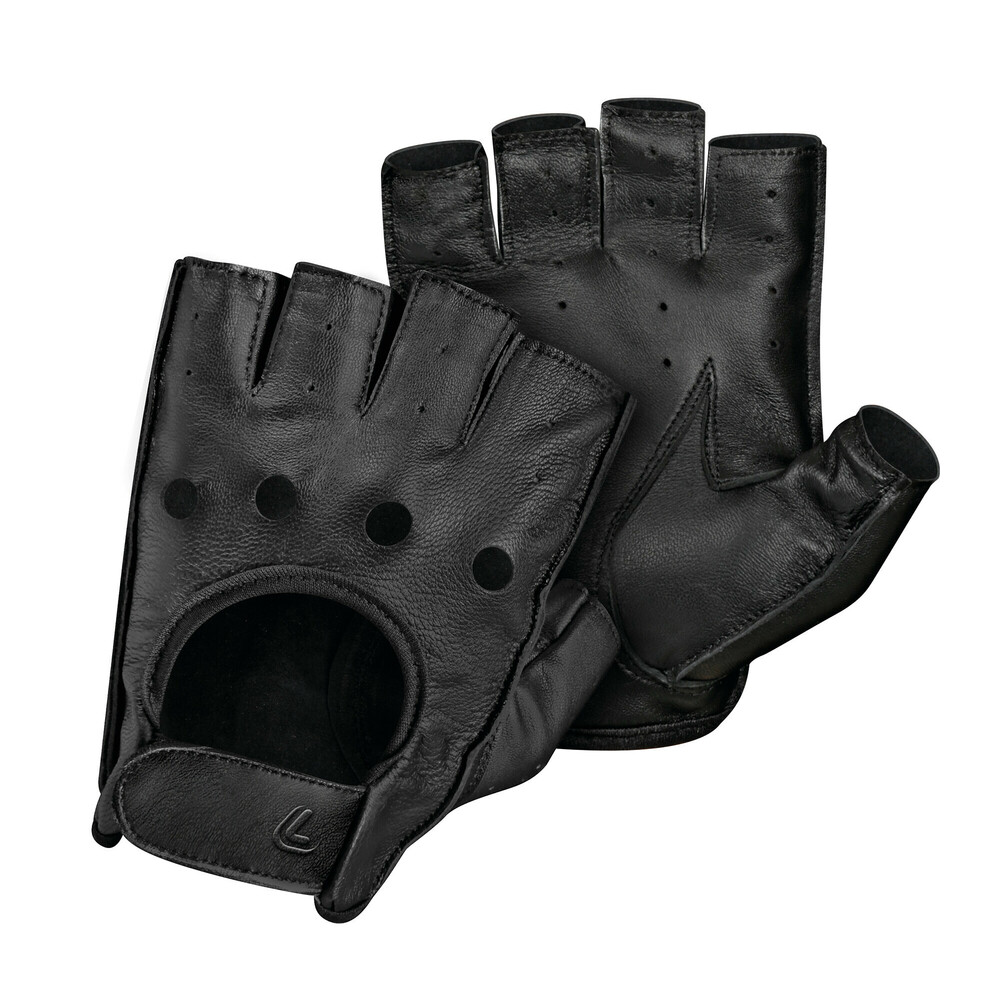 Pilot-2 half finger driving gloves - L - Black thumb