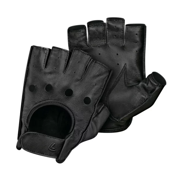 Pilot-2 half finger driving gloves - L - Black