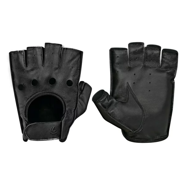 Pilot-2 half finger driving gloves - L - Black