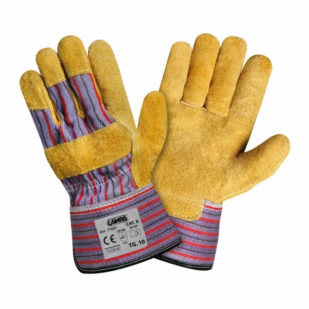Genuine leather working gloves - Size 10 - XL