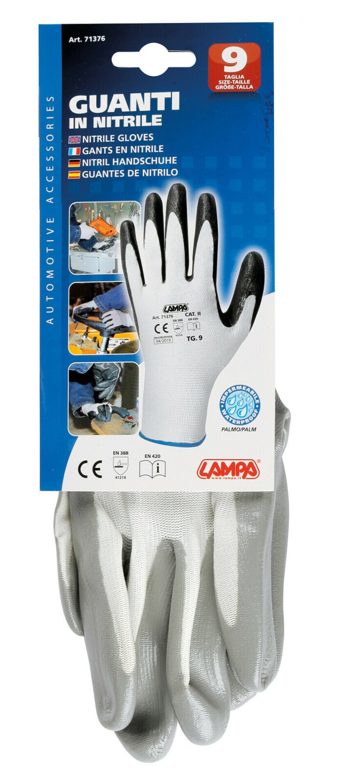 Nitrile gloves - 9 - L thumb