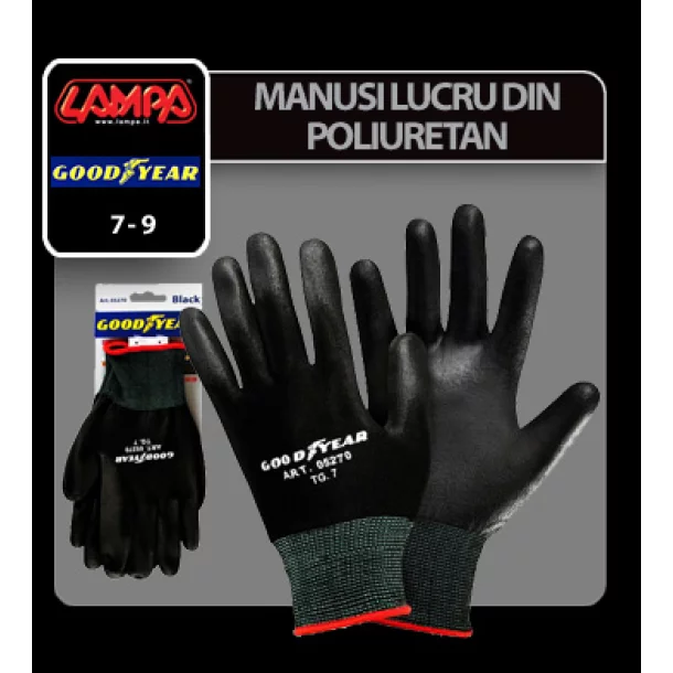 Polyurethane gloves - 7 - S