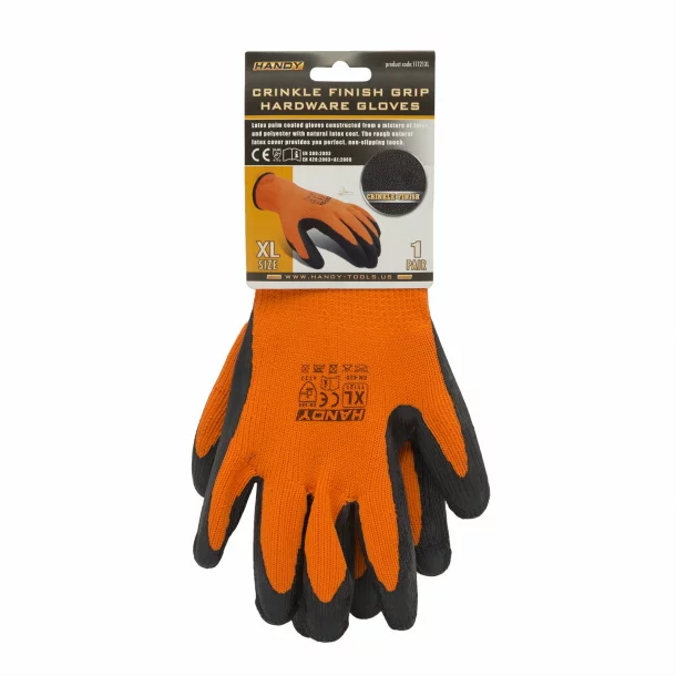 Crinkle Finish Grip Hardware Gloves