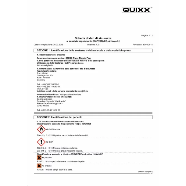 Marker pentru retusare suprafete vopsite Quixx