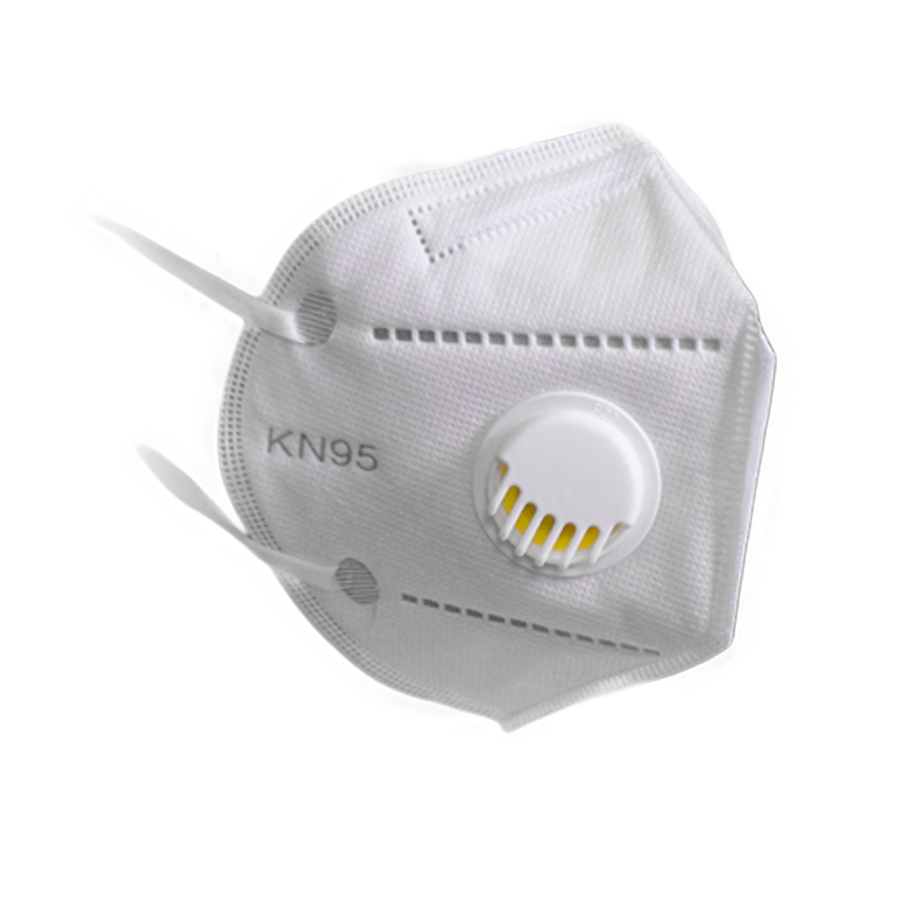Mască de protecție KN95 = FFP2 cu 5 straturi și valvă thumb