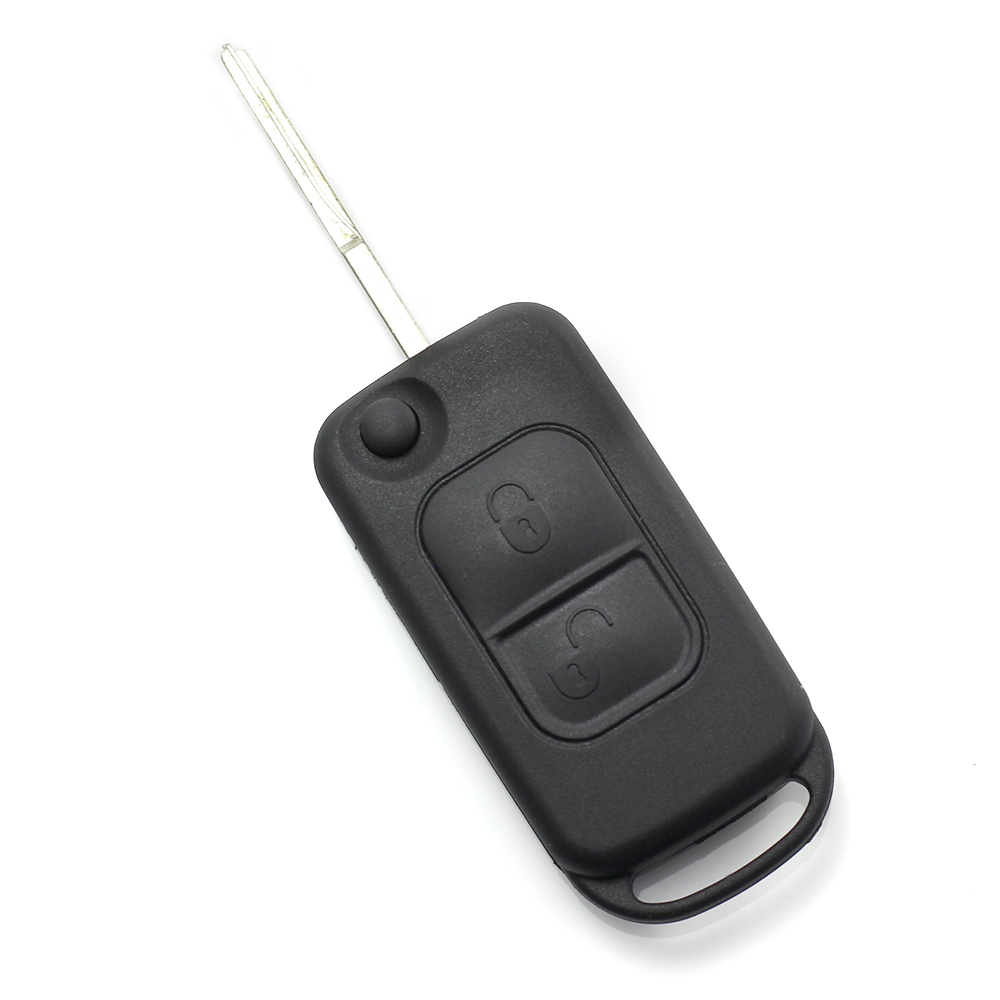 Mercedes Benz - Carcasa tip cheie briceag cu 2 butoane, lama 2 "piste" thumb