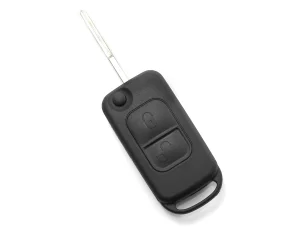 Mercedes Benz - Carcasa tip cheie briceag cu 2 butoane, lama 2 &quot;piste&quot;