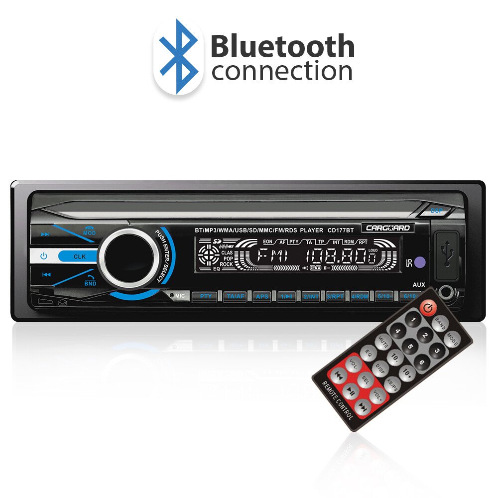 MP3 player auto cu BLUETOOTH și față detașabilă 4 x 50W - CARGUARD thumb