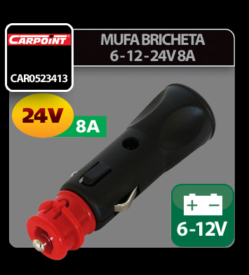 Lighter plug 6 - 12 - 24V 8A thumb