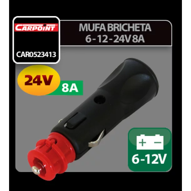 Mufa bricheta 6 - 12 - 24V 8A