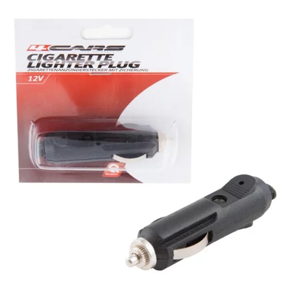 Cigarette lighter plug with fuse 12V 4Cars