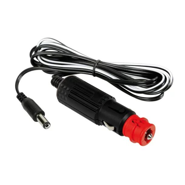 Cigarette lighter plug with jack connector, 12/24V