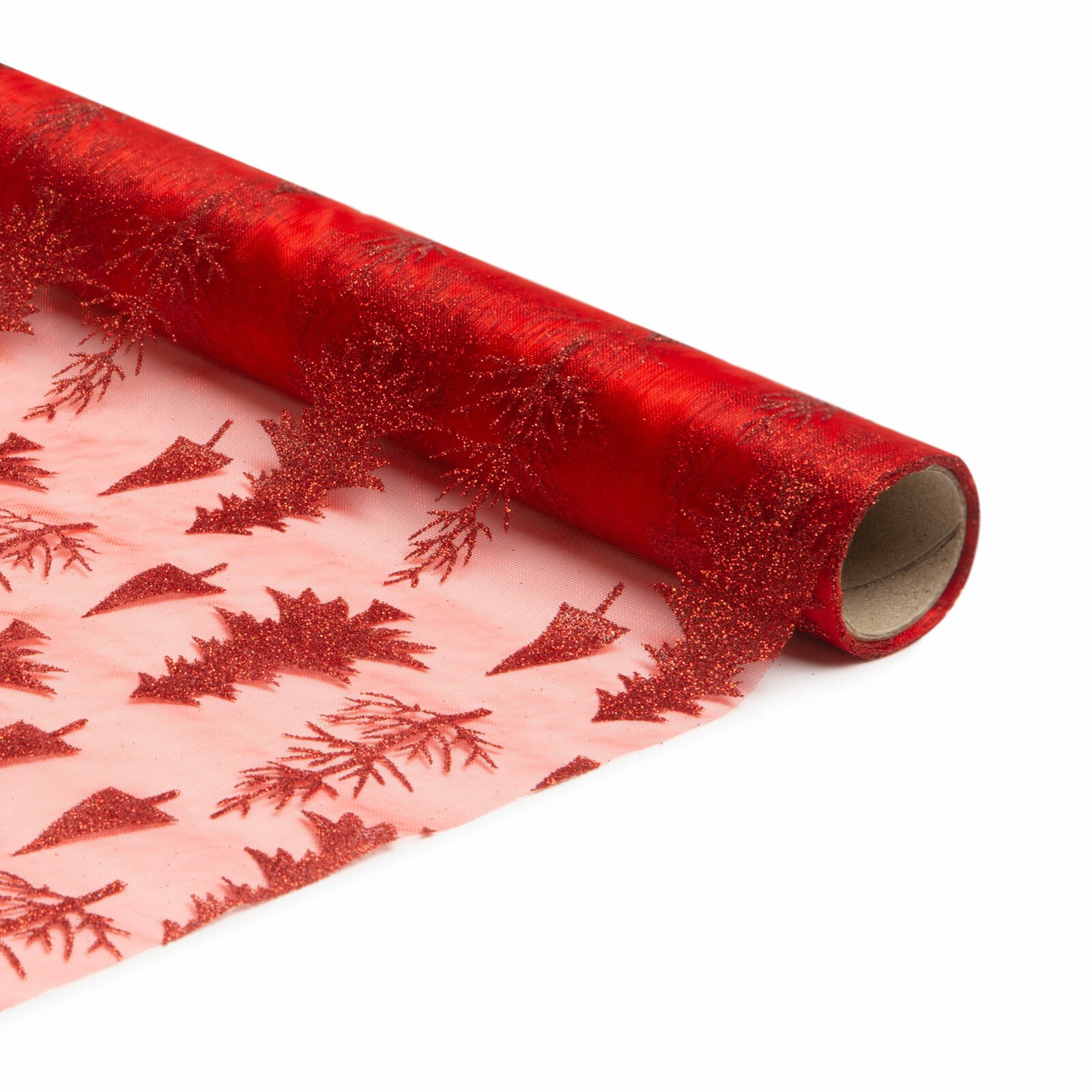 Napron de Crăciun - roșu - 180 x 28 cm thumb