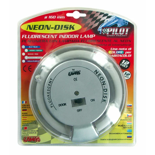 Neon-Disk 12V - Kék - Újra csomagolt termék