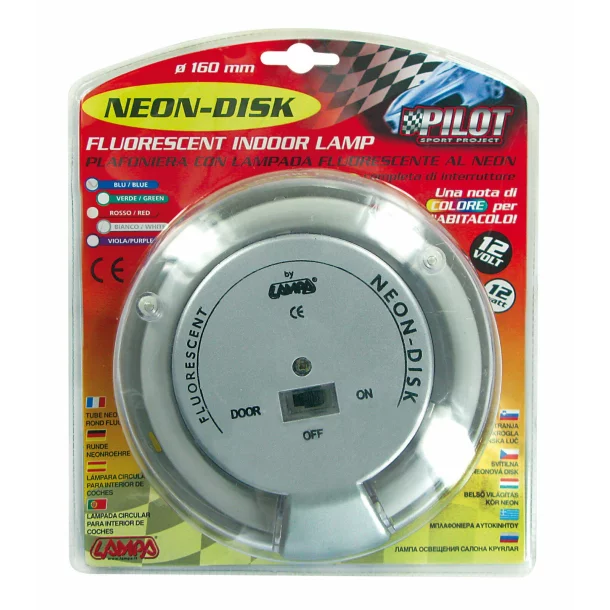Neon-Disk 12V - Blue - Resealed