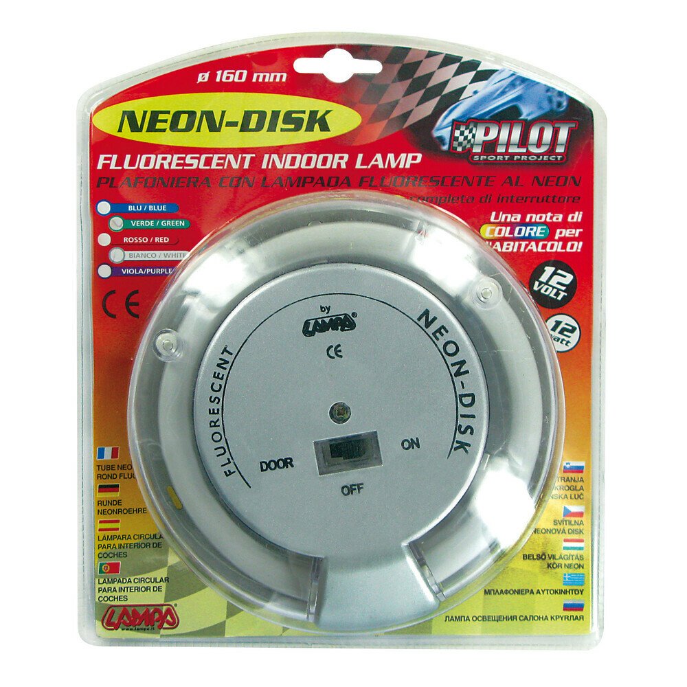 Neon-Disk 12V - Zöld - Újra csomagolt termék thumb