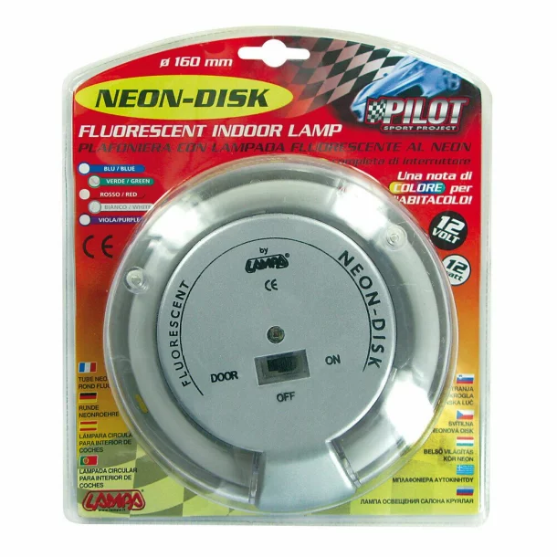 Neon-Disk 12V - Zöld - Újra csomagolt termék