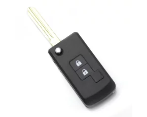 Nissan - Carcasa cheie tip briceag 2+1 butoane, model patrat (modificat)