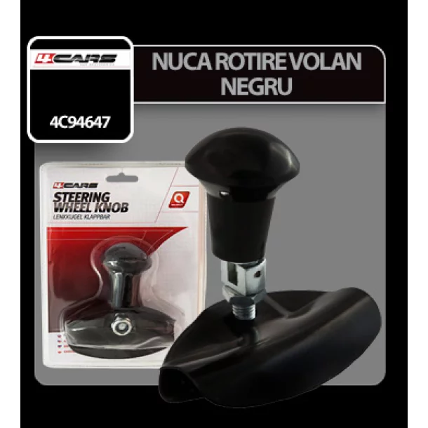 Nuca rotire volan 4Cars - Negru