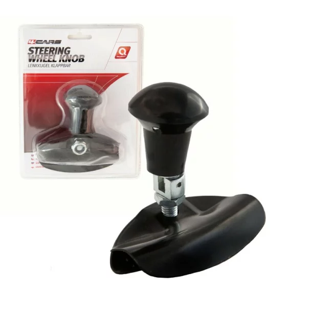 4Cars Steering wheel knob - Black - Resealed