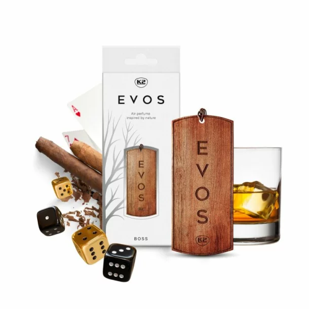 Evos wooden car air freshener - Boss