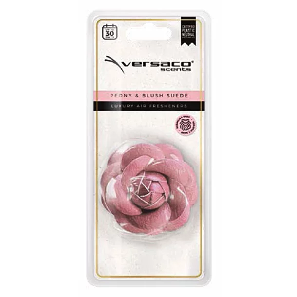 Luxury Flower car freshener - Peony &amp; Blush suede