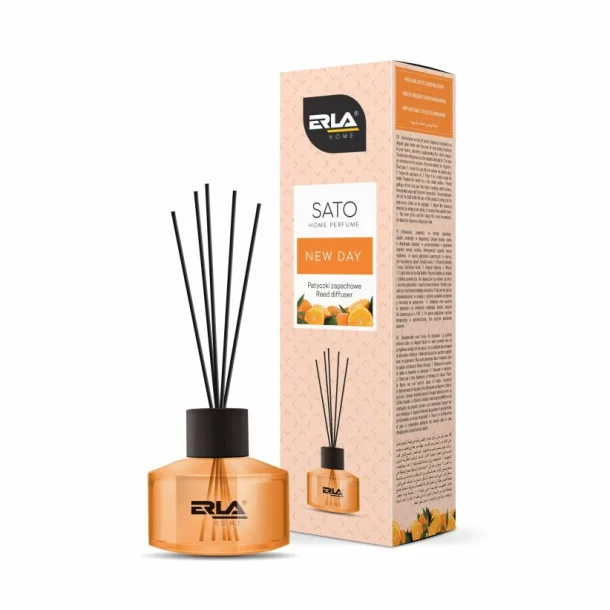 Air freshener with sticks Erla Sato, 50ml, New Day