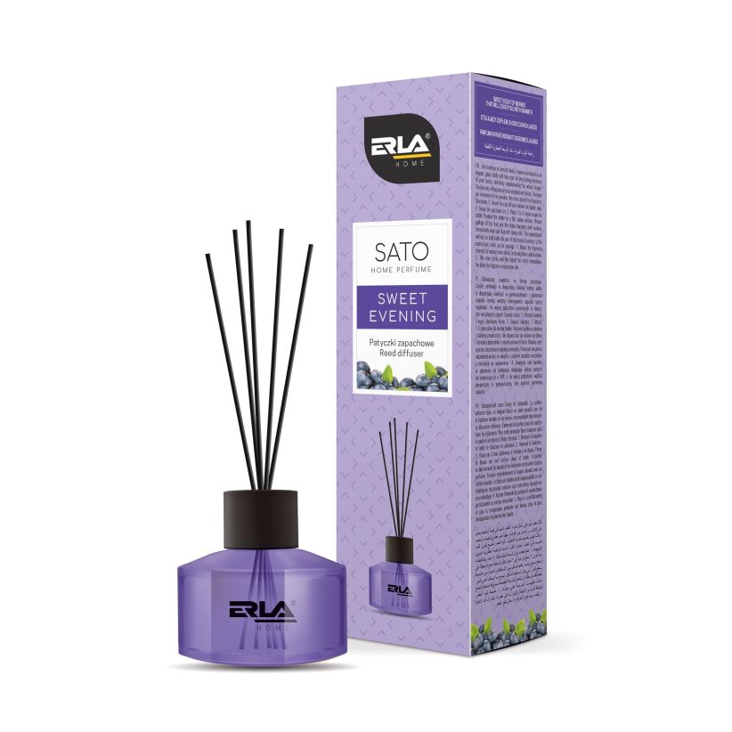Air freshener with sticks Erla Sato, 50ml, Sweet Evening thumb