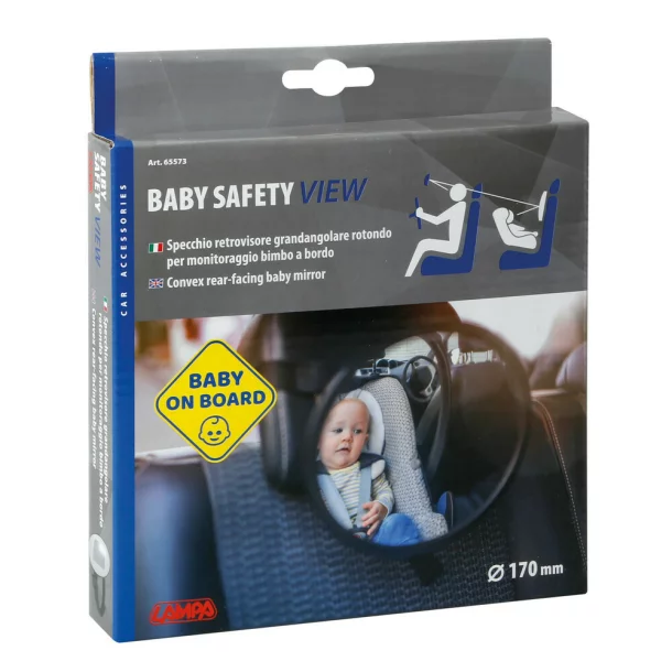 Oglinda convexa pentru bebelusi orientati spre spate Baby Safety View Ø 170mm