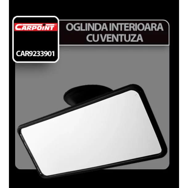 Oglinda interioara cu ventuza 148x60mm Carpoint - Resigilat