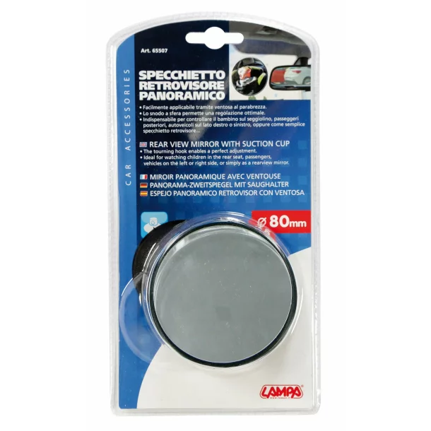 Suction cup inside round mirror - Ø 80 mm-Resealed,