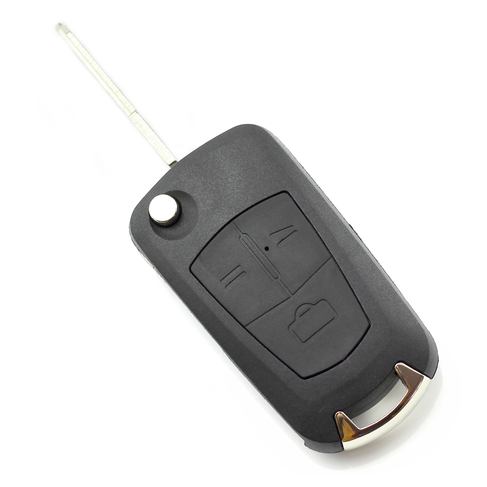 Opel - Carcasa tip cheie briceag cu 3 butoane, lama pe dreapta thumb