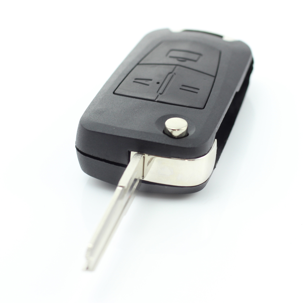 Opel - Carcasa tip cheie briceag cu 3 butoane, lama pe dreapta thumb