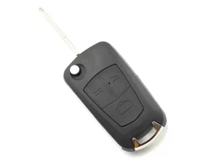 Opel - Carcasa tip cheie briceag cu 3 butoane, lama pe stanga