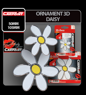 3d Daisy ornament - 50mm thumb