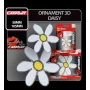 3d Daisy ornament - 50mm