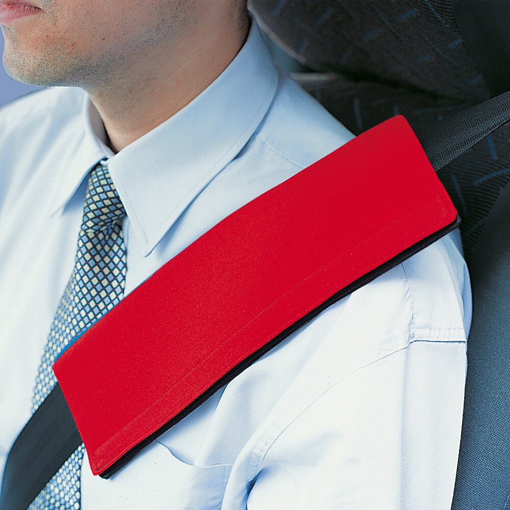 Safety belt comforter pad - Red thumb