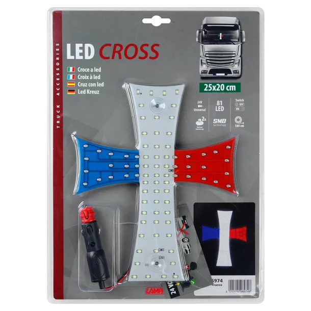 Ornament interior cu LED-uri New Series 24V - Cruce - Franta