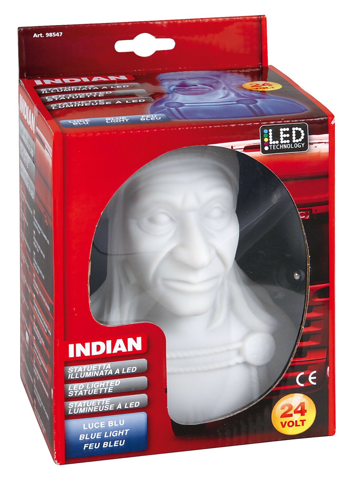 Indian, Led lighted statuette, 24V thumb