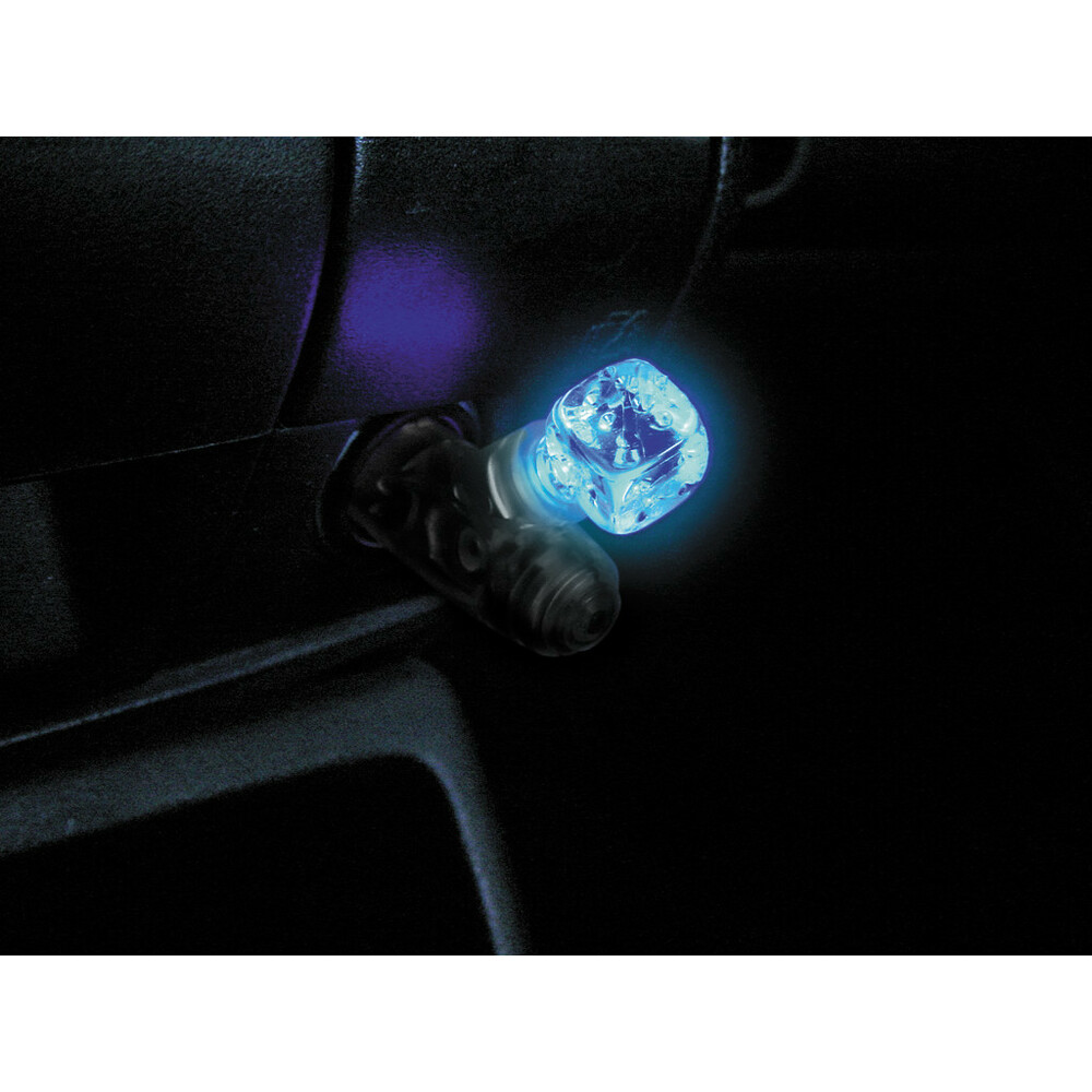 Ornament priza bricheta iluminat Crystal-Dice cu LED 12V - Multicolor thumb