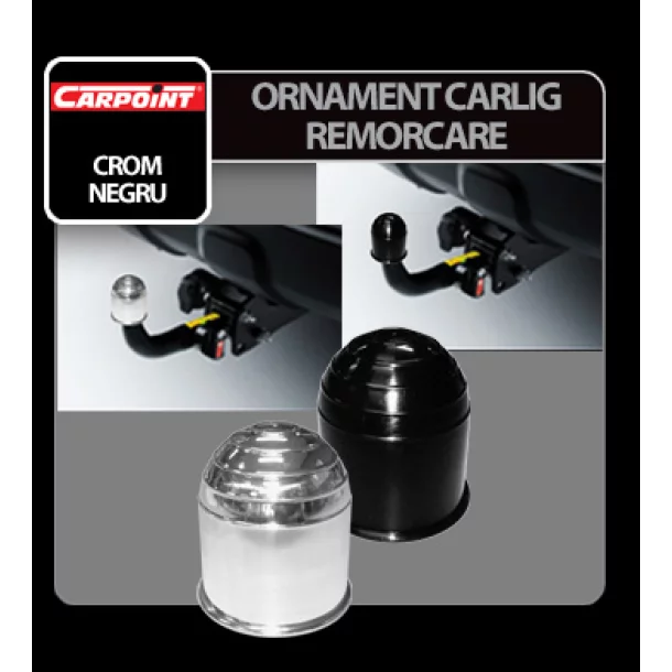 Ornament protectie carlig remorcare Carpoint - Crom