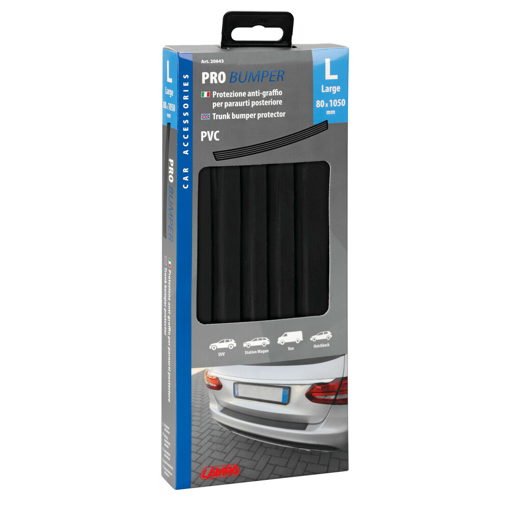 Pro Bumper csomagtartó lökhárító védő, univerzális, fekete, 80x1050 mm - L thumb