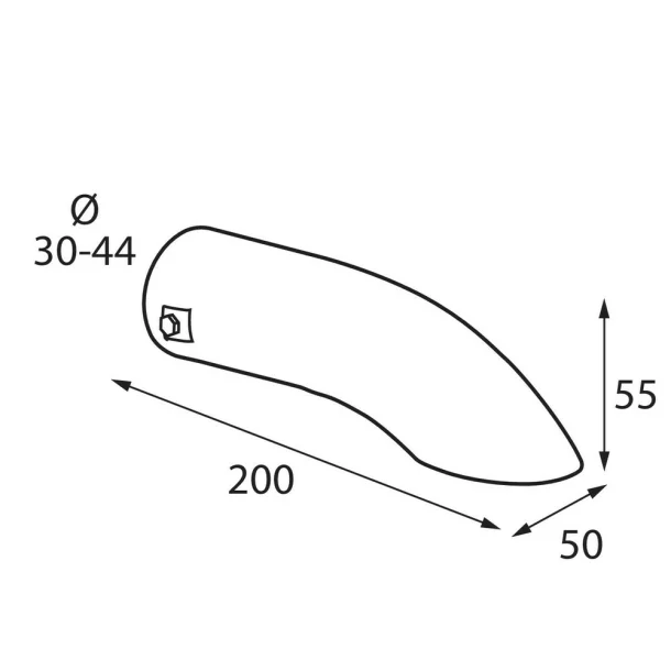 T-06 Stainless steel, curved type exhaust blowpipe