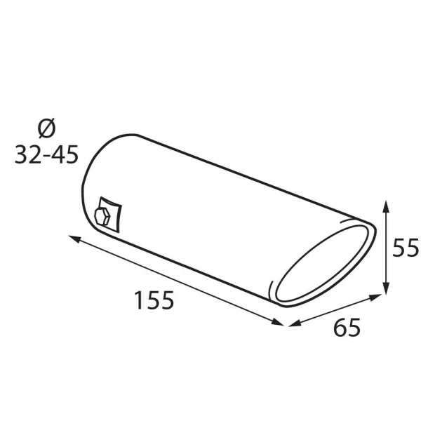 T-3 Stainless steel, exhaust blowpipe