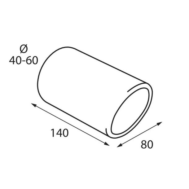 TS-16 L, Stainless steel exhaust blowpipe