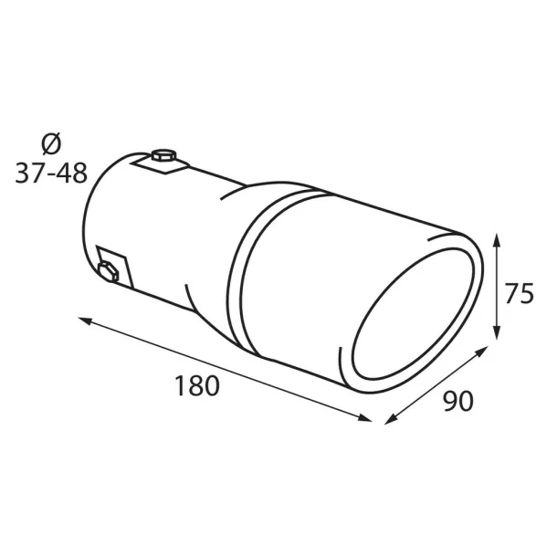 TS-25, Stainless steel exhaust blowpipe